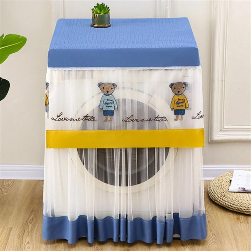 Crtani uzorak Kućna perilica rublja Organizator za pohranu Navlake za prašinu Poklopac perilice Čipkana tkanina Kućna vodootporna zaštitna torbica