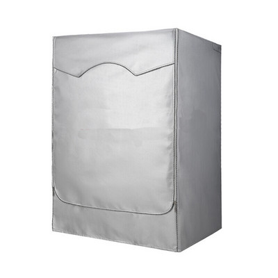 Kryt na práčku z polyesterových vlákien, vodotesný, kryt na sušičku bielizne s predným plnením, opaľovací krém, strieborný povlak, prachotesný kryt