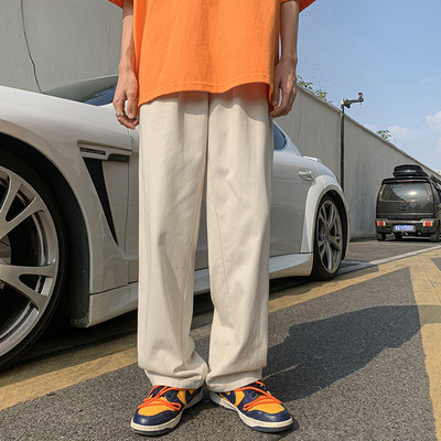 Pantaloni drepti pentru bărbați, sport, cu buzunare