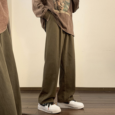 Pantaloni drepti pentru bărbați, sport, cu buzunare