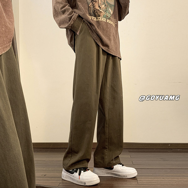 Pantaloni drepti pentru bărbați, sport, cu buzunare