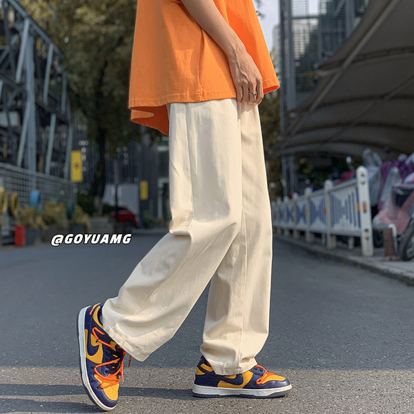 Pantaloni drepti pentru bărbați, sport, cu buzunare