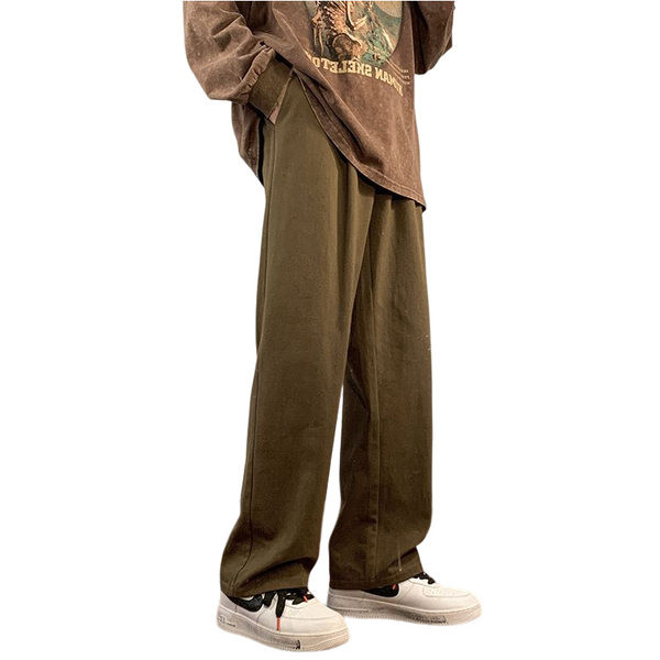 Pantaloni drepti pentru bărbați, sport, cu buzunare