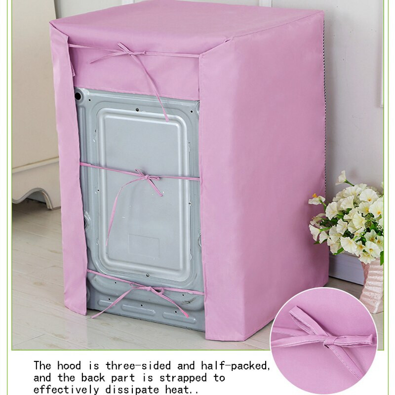 Skalbimo būgnas, automatinė skalbimo mašina, apsauganti nuo dulkių, vandeniui atspari priekinė apsauga nuo saulės Skalbinių sidabrinė danga, atspari dulkėms, skirta džiovintuvui