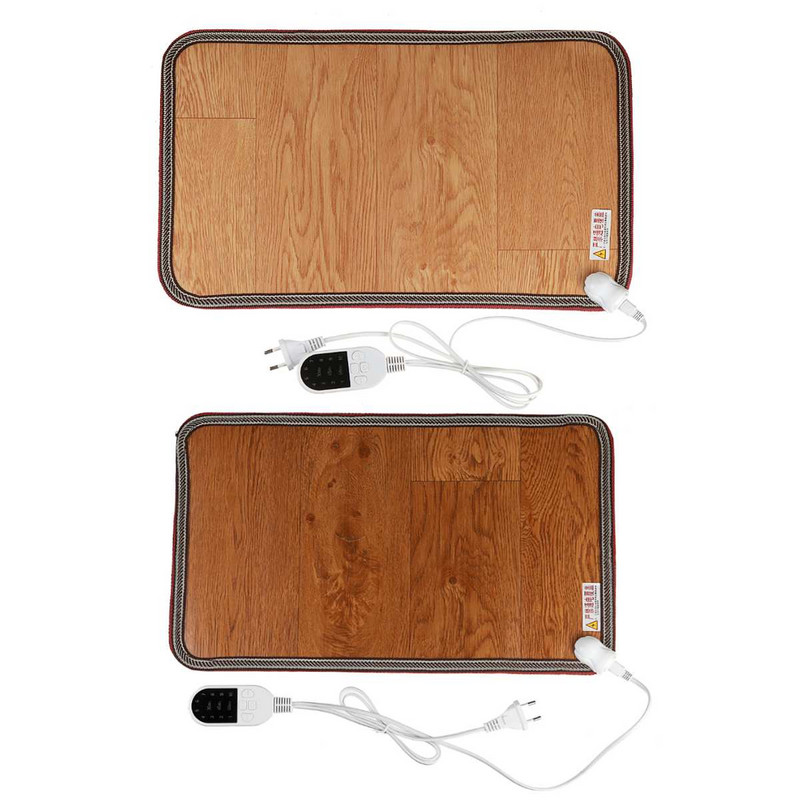 220V 10 prevodov Ohrievač nôh Elektrická vykurovacia podložka 11,8 x 19,69 palca Vodotesná vykurovacia podložka na nohy Ohrievač kobercov Termostat Ohrievacie nástroje