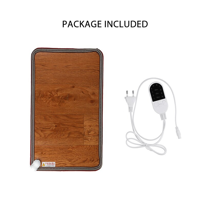 220V 10 prevodov Ohrievač nôh Elektrická vykurovacia podložka 11,8 x 19,69 palca Vodotesná vykurovacia podložka na nohy Ohrievač kobercov Termostat Ohrievacie nástroje