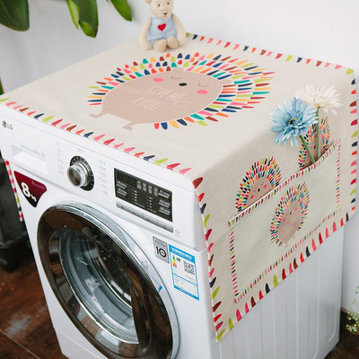 Kreslený kryt na práčku, kryt na chladničku, látkový úložný kryt, kryt na nočný stolík, multifunkčný kryt na uterák