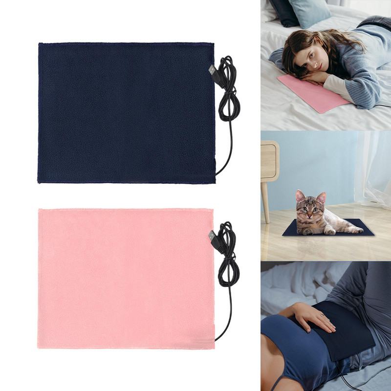 5V 10W šildymo padas, plaunamas žiemos šilumai, reguliuojamas sulankstomas USB šildytuvo dirželis, skirtas gyvūnams, sėdynės pilvas juosmens pečiai