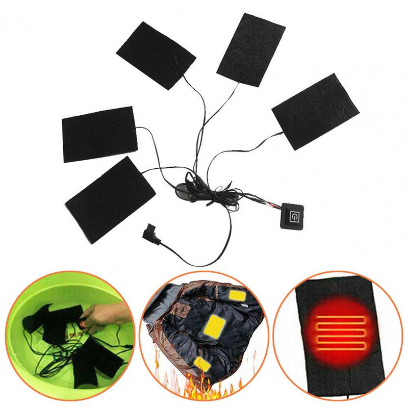 Încălzitor electric de haine Puternic, reglabil, sigur, îmbrăcăminte de iarnă, foaie de încălzire electrică pentru exterior