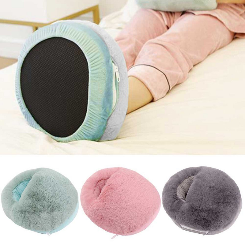 Kućni ured, umjetno krzno, zimsko toplo, odvojivo, meko, sigurno, pelin, perivo, USB grijač za noge, papuče, električne cipele