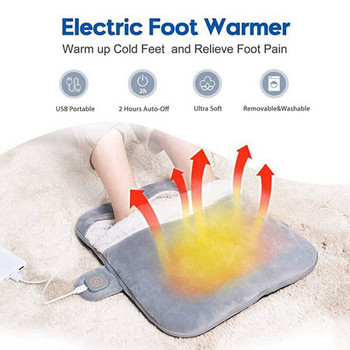 Ζεστές παντόφλες Πόδια Ζεστές παντόφλες Γάντι θέρμανσης USB Ηλεκτρικό θερμαντικό μαξιλάρι χειμερινός θερμαντήρας χεριών Πλένεται οικιακός θερμαντήρας ποδιών