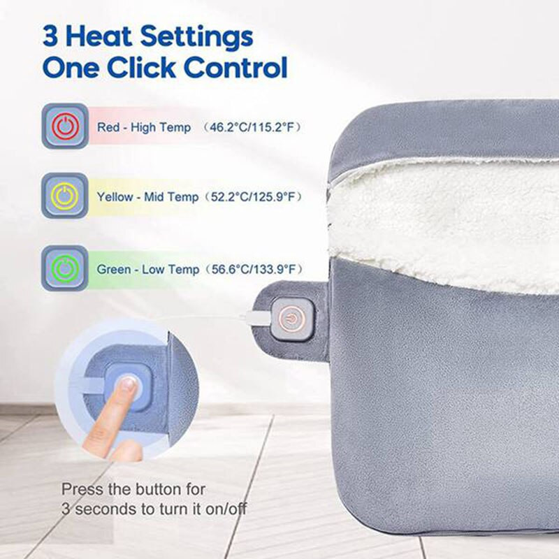 Teplé papuče na nohy Teplé papuče Vyhrievacia rukavica USB elektrická vyhrievacia podložka Zimný ohrievač rúk a nôh Umývateľný ohrievač nôh do domácnosti