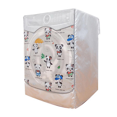 Kryt bubna práčky, medvedí pár, biely králik, prachový kryt na práčku panda, strieborný povlak, prachotesný kryt