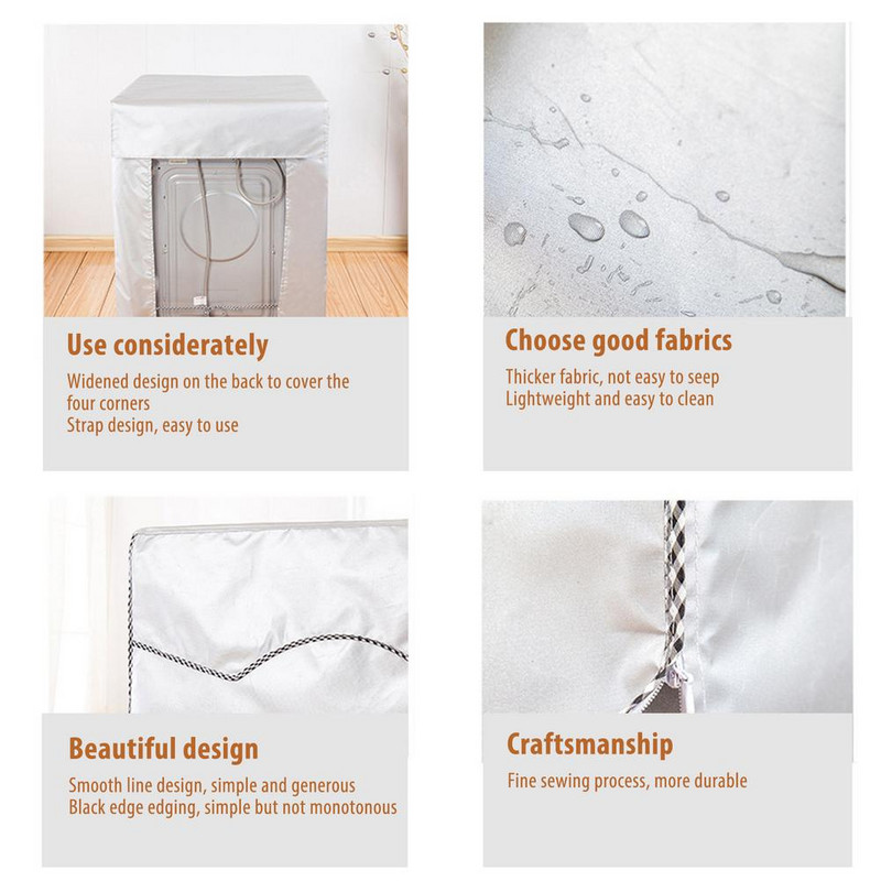 Kryt bubna práčky, medvedí pár, biely králik, prachový kryt na práčku panda, strieborný povlak, prachotesný kryt