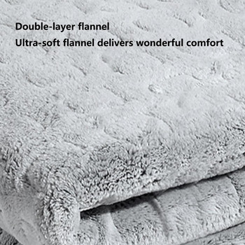 Ηλεκτρική κουβέρτα Flannel 6 επίπεδα θερμοκρασίας που πλένεται Μαλακή άνετη θερμαινόμενη κουβέρτα με λειτουργία χρονοδιακόπτη