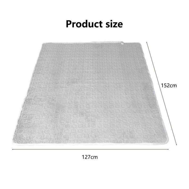 Flanelová elektrická deka, 6 teplotných úrovní, umývateľná, mäkká a pohodlná vyhrievacia deka s funkciou časovača