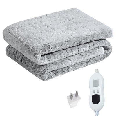 Elektrická deka 110V 220V, ohrievanie auta, flanelová deka, ramená a krk, mobilný vyhrievaný šál, umývateľný, mäkký a pohodlný