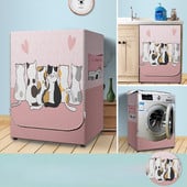 Vízálló mosógép burkolata dobmosó oldalsó nyílás porálló ezüst bevonatú ruhával fényvédő védőhuzat