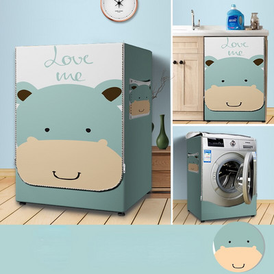 Vízálló mosógép burkolata dobmosó oldalsó nyílás porálló ezüst bevonatú ruhával fényvédő védőhuzat