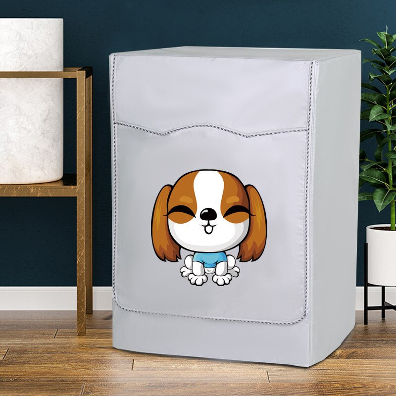 Vízálló mosógép burkolata dobmosó oldalsó nyílás porálló ezüst bevonatú ruhával fényvédő védőhuzat