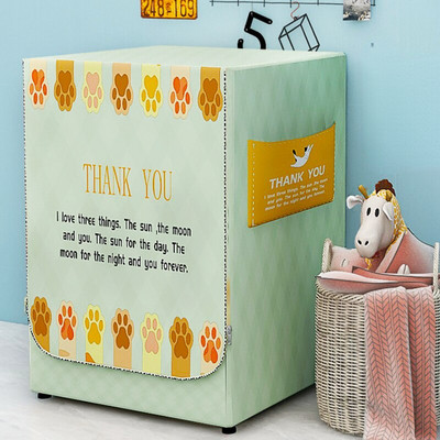 1 ks vodotesný kryt práčky s bočným otváraním, prachotesný strieborný povlak, ochranný kryt proti slnečnému žiareniu