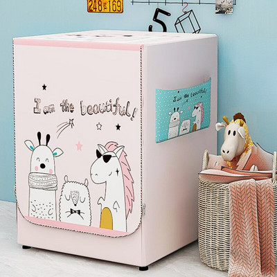 1 ks vodotesný kryt práčky s bočným otváraním, prachotesný strieborný povlak, ochranný kryt proti slnečnému žiareniu