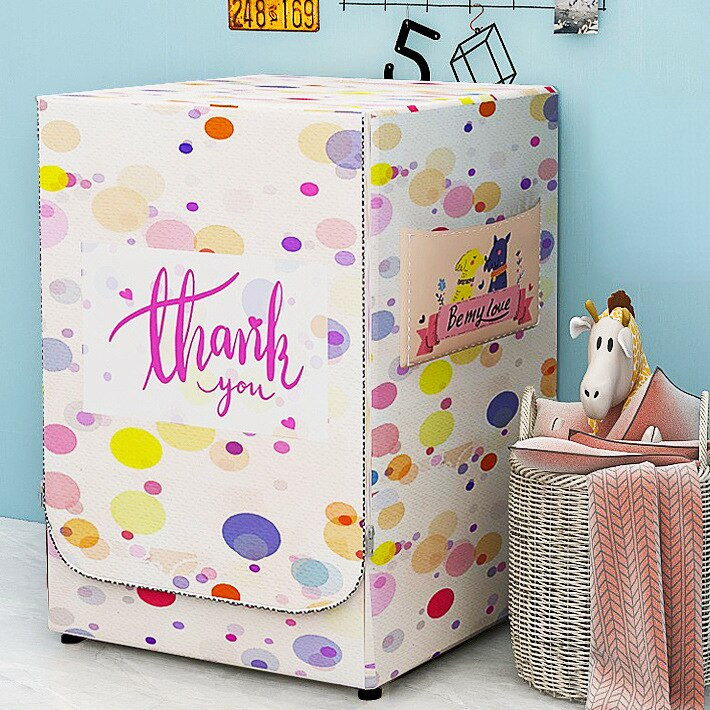 1 ks vodotesný kryt práčky s bočným otváraním, prachotesný strieborný povlak, ochranný kryt proti slnečnému žiareniu