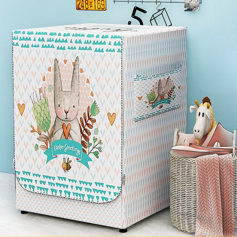 1 ks vodotesný kryt práčky s bočným otváraním, prachotesný strieborný povlak, ochranný kryt proti slnečnému žiareniu