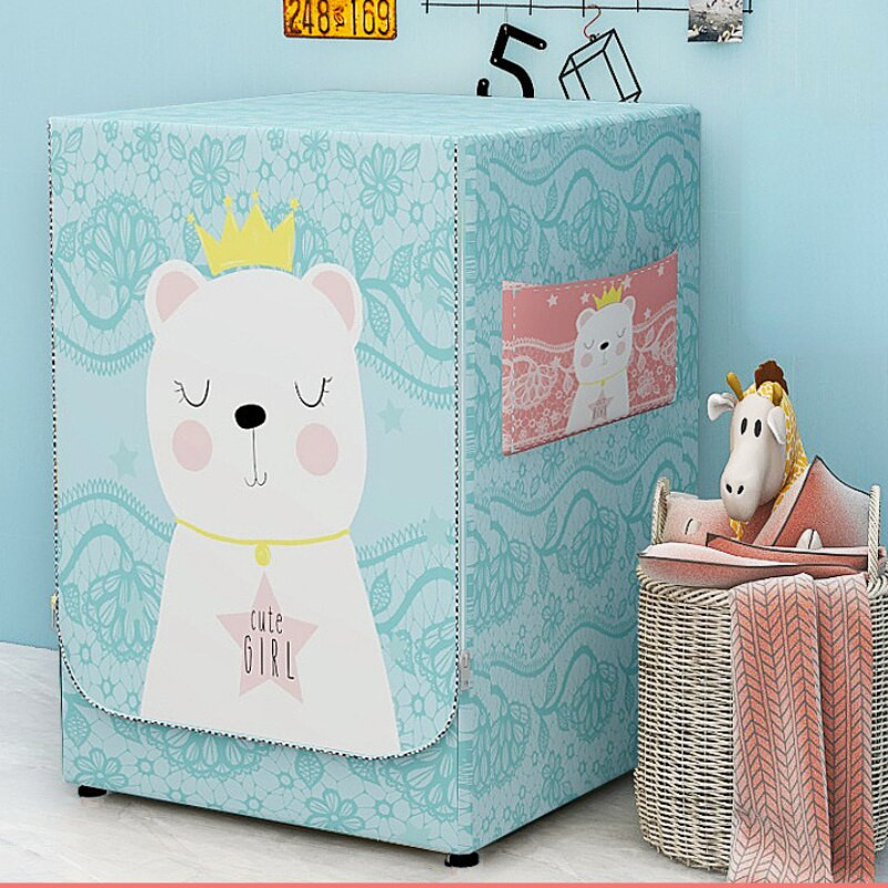 1 ks vodotesný kryt práčky s bočným otváraním, prachotesný strieborný povlak, ochranný kryt proti slnečnému žiareniu