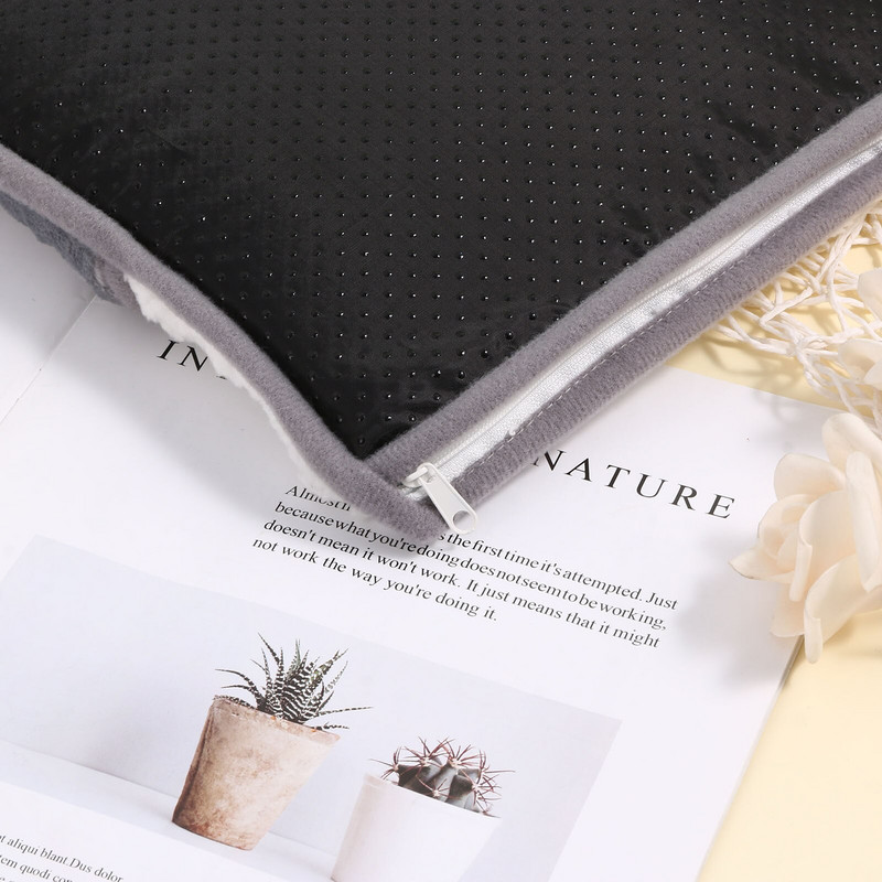 USB električni jastučić za grijanje Tople papuče Zimski grijač za noge Flanel Vanjska termo navlaka za noge Tople zalihe za zimsku grijaću prostirku