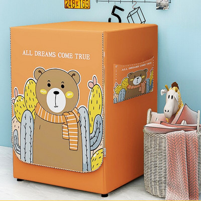 Vodotesný kryt práčky, bočný otvor, prachotesný strieborný povlak z látky, ochranný kryt proti slnečnému žiareniu