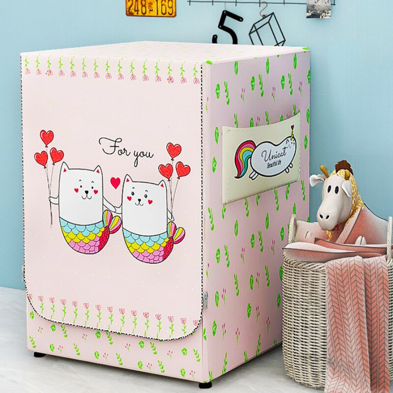 Vodotesný kryt práčky, bočný otvor, prachotesný strieborný povlak z látky, ochranný kryt proti slnečnému žiareniu