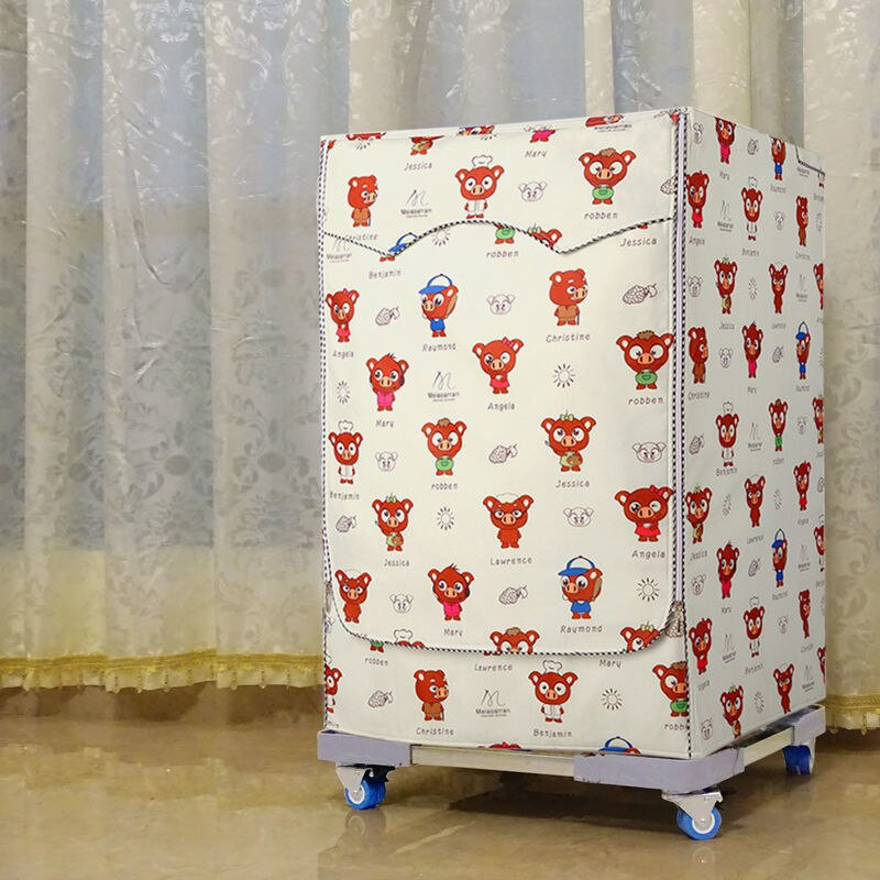 Vodotesný kryt práčky, bočný otvor, prachotesný strieborný povlak z látky, ochranný kryt proti slnečnému žiareniu