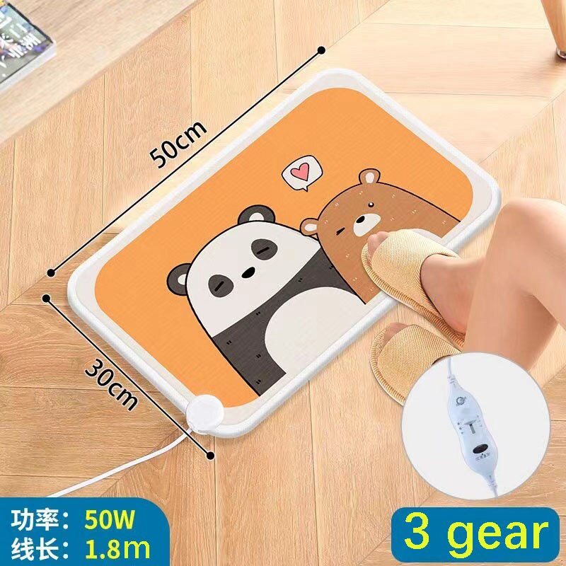 Toplo podno grijanje Podloga za noge Jastuk Deka Štednja energije Uredska spavaonica Crtani uzorak 30x50cm 45x55cm 3/9 Zupčanik