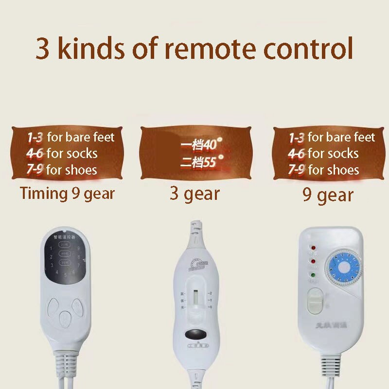 Toplo podno grijanje Podloga za noge Jastuk Deka Štednja energije Uredska spavaonica Crtani uzorak 30x50cm 45x55cm 3/9 Zupčanik