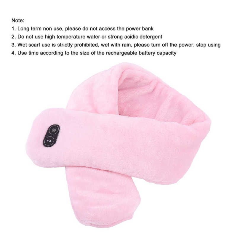 Vyhrievaná podložka na krk, úľava od bolesti, napájaná z USB, mäkká, umývateľná, pre vonkajšie použitie pre dospelých