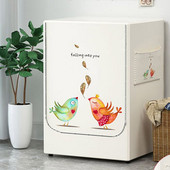 Veļas mazgājamās mašīnas žāvētāja vāks ūdensnecaurlaidīgs ar sudraba pārklājumu auduma sauļošanās veļas mazgājamās mašīnas futrālis Funda Lavadora