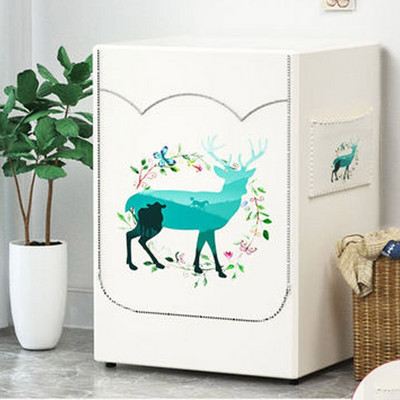 Veļas mazgājamās mašīnas žāvētāja vāks ūdensnecaurlaidīgs ar sudraba pārklājumu auduma sauļošanās veļas mazgājamās mašīnas futrālis Funda Lavadora