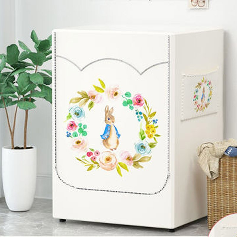 Veļas mazgājamās mašīnas žāvētāja vāks ūdensnecaurlaidīgs ar sudraba pārklājumu auduma sauļošanās veļas mazgājamās mašīnas futrālis Funda Lavadora