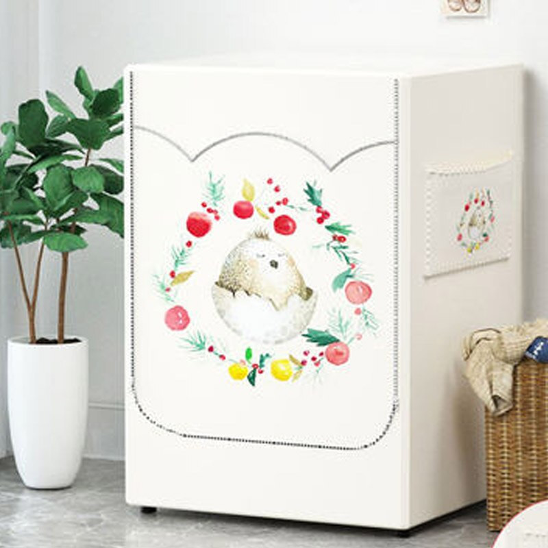 Veļas mazgājamās mašīnas žāvētāja vāks ūdensnecaurlaidīgs ar sudraba pārklājumu auduma sauļošanās veļas mazgājamās mašīnas futrālis Funda Lavadora