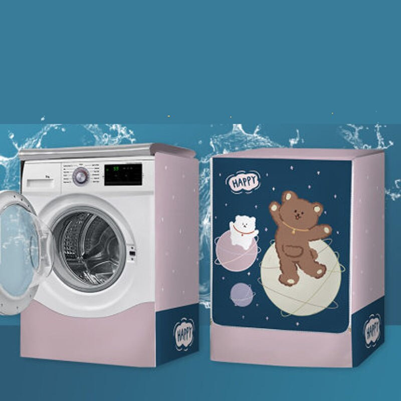 Kryty na bubon práčky, vodotesné, prachotesné, veko domácej práčky, vodotesný úložný organizér, ochranný kryt