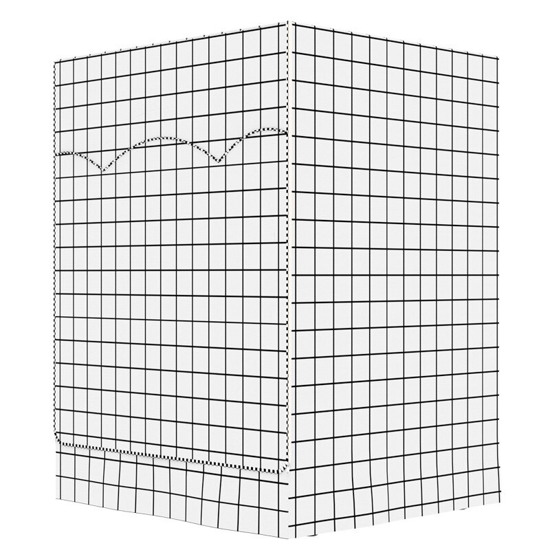 Dob mosógép burkolat vastagság vízálló porálló otthoni mosó fedél készülék ezüst bevonat szövet mosóköpeny UV védelem