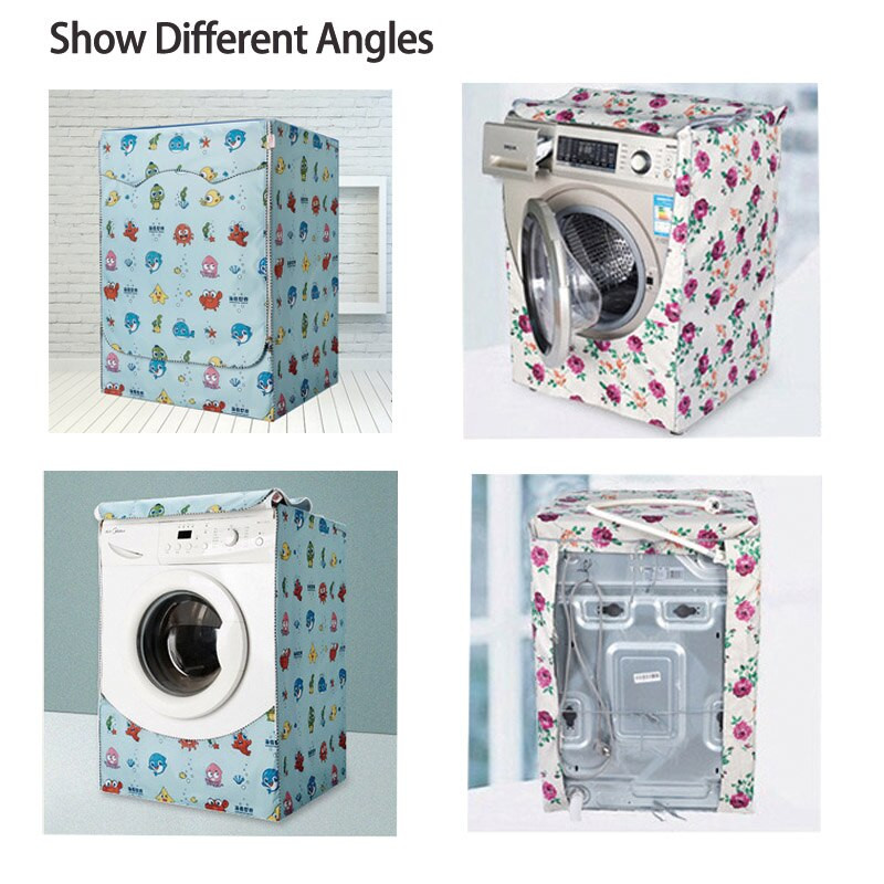 Módny ochranný kryt na práčku, kúpeľňový vodotesný opaľovací krém, práčka so sušičkou a kryt, plne automatický