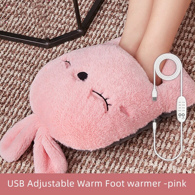 USB ohrievač nôh elektrická vyhrievacia podložka s nastaviteľnou teplotou, časovanie, úspora energie, vyhrievaná papuča, masážna horúca kompresia, teplé topánky