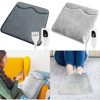 6 temperatūros lygiai elektrinis šildymo padas 40x40 cm pėdų šildytuvas, automatinis išsijungimas, apsauga nuo perkaitimo Šildomas kilimėlis