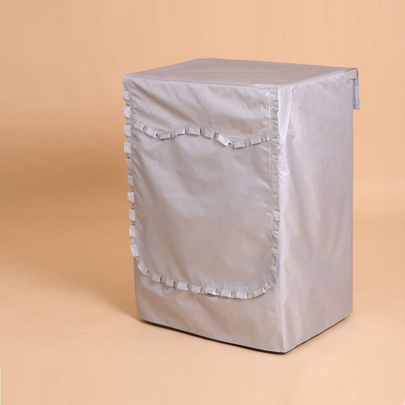 Kryt na práčku, vodotesný Oxfordský kryt na sušičku bielizne s predným plnením, opaľovací krém, strieborný povlak, valček, prachotesný kryt, veľkosť S/M/L/XL