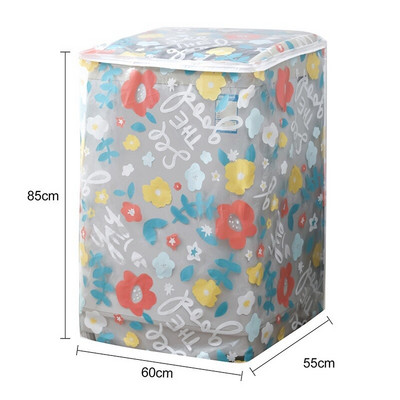 Kryt na práčku PEVA s valčekovým vrchným krytom a ochranou proti prachu, vodotesný kryt, kryt na práčku s predným plnením, domáce potreby