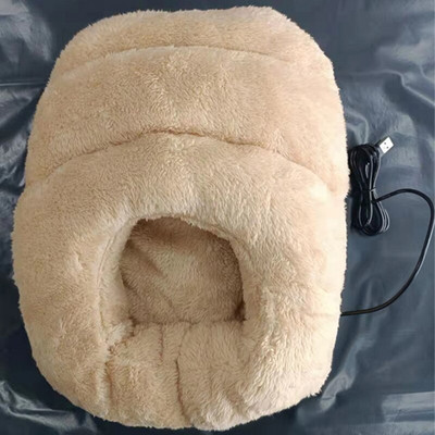 Umývateľný, nepadá, rovnomerne sa zahrieva, elektrický vyhrievaný ohrievač nôh, prenosný, odolný, účinný ohrievač nôh s USB