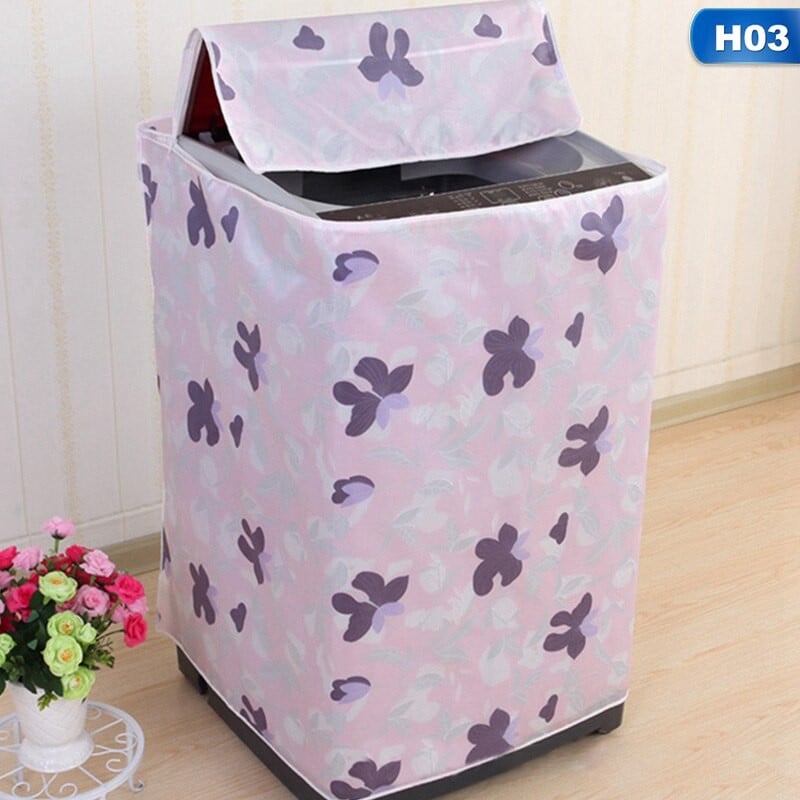 Vodotesný kryt na práčku a sušičku, domáci automatický valčekový bielizeň so zipsom, prachotesný kryt, ochranný kryt proti slnečnému žiareniu