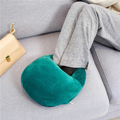 Nadýchaný mäkký jednofarebný ohrievač nôh, zimná teplá vyhrievacia podložka do kancelárie, USB elektrický ohrievač vankúšov, vianočný darček